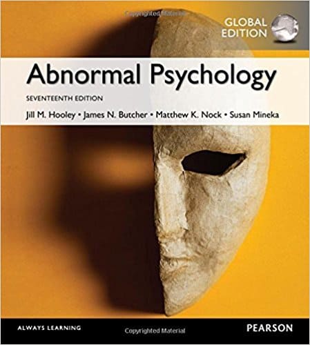 Abnormal Psychology, 17e, Global Edition