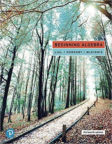 Beginning Algebra (13th Edition ) – Lial/Hornsby/McGinnis