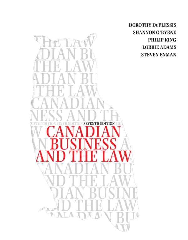 Canadian Business and the Law (7th Edition)