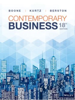 Contemporary Business (18th Edition) – Boone/Kurtz