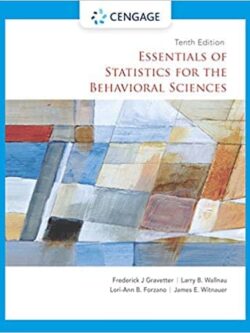 Essentials of Statistics for the Behavioral Sciences (10th Edition)