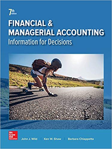 Financial and Managerial Accounting (7th Edition) – Wild, Shaw, Chiappetta