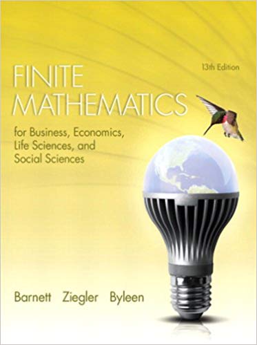 Finite Mathematics for Business, Economics, Life Sciences, and Social Sciences (13th Edition)