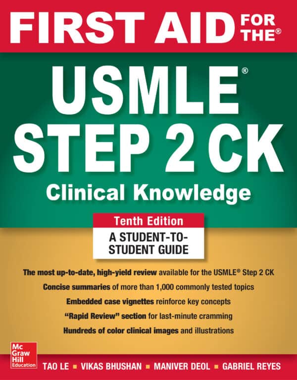 First Aid for the USMLE Step 2 CK (10th Edition)