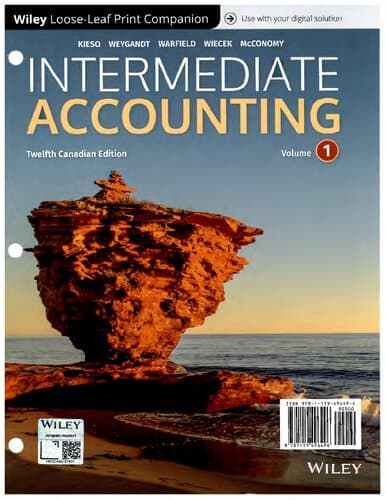 Intermediate Accounting, Volume 1 (12th Canadian Edition)