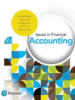 Issues in Financial Accounting (16th edition)