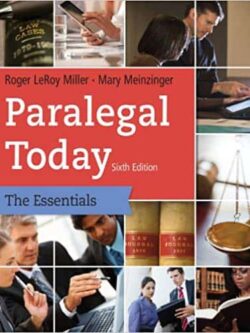 Paralegal Today: The Essentials (6th Edition)