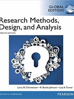 Research Methods, Design, and Analysis (12th Global Edition)