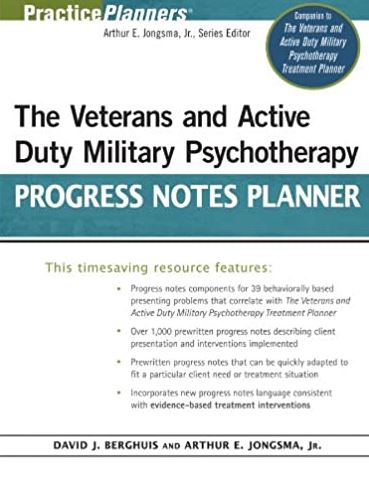 The Veterans and Active Duty Military Psychotherapy Progress Notes Planner, ISBN-13: 978-0470440971