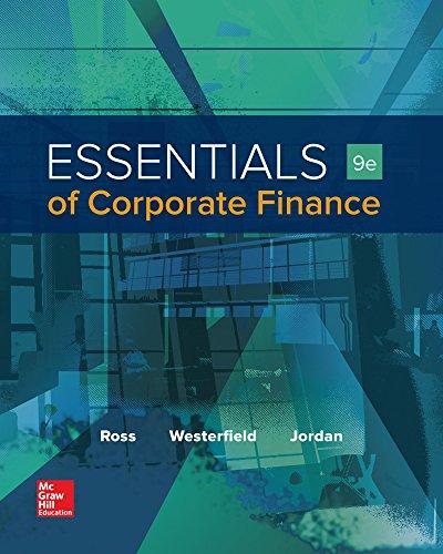 Essentials of Corporate Finance (9th Edition) – Ross/Westerfield/Jordan